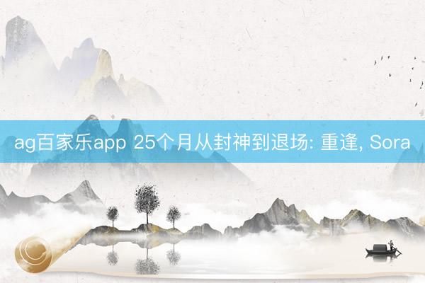 ag百家乐app 25个月从封神到退场: 重逢, Sora