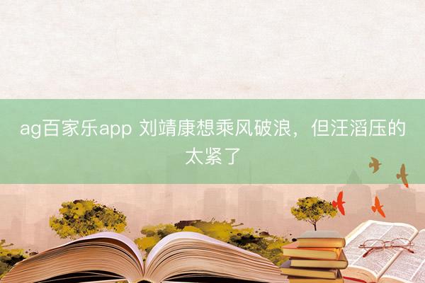 ag百家乐app 刘靖康想乘风破浪，但汪滔压的太紧了